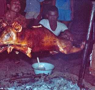 1970-1971: Indonésie Cochon grillé ${