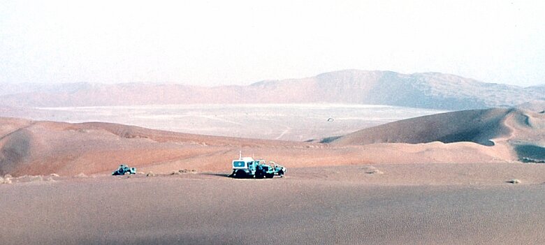 1985-1986 Arabie Saoudite par Philippe L'Haridon Mission 2013317 Arabie Saoudite, dans le Rub' al Khali 1985-1986 © Philippe L'HARIDON